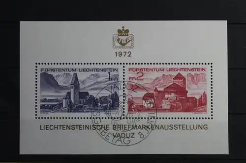 Liechtenstein Block 9 mit 565-566 gestempelt #VO188