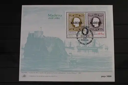 Portugal Madeira Block 1 mit 62-63 gestempelt #VK573