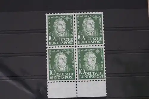 BRD 149 postfrisch als Viererblock mit Unterrand #VK484