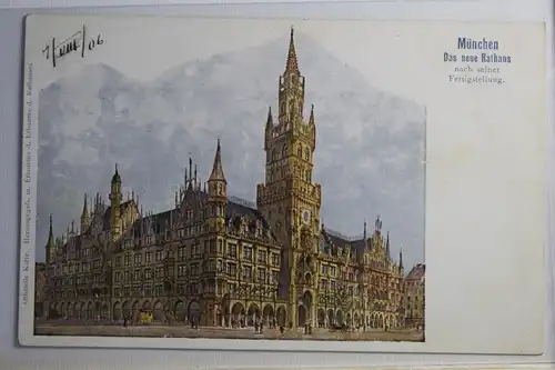 AK München Das neue Rathaus nach seiner Fertigstellung #PJ165