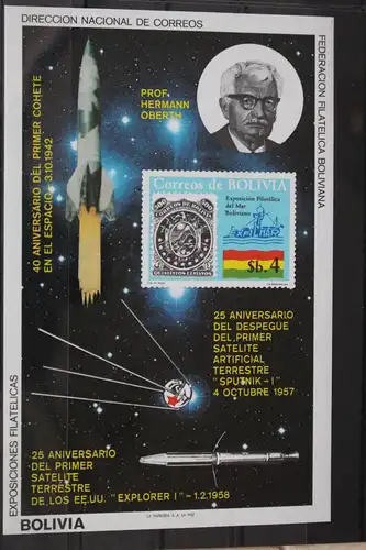 Bolivien Block 130 mit 963 postfrisch #VL362