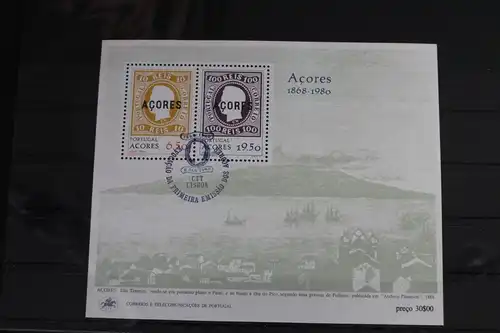 Portugal Azoren Block 1 mit 334-335 gestempelt #VO264