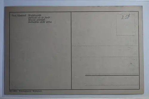 AK München Paul Hommel - Waldesstille #PJ172