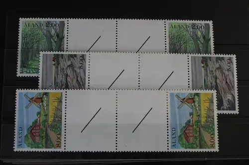 Aland 11-13 postfrisch als Zwischenstegpaare #VJ873
