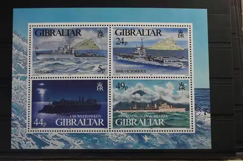 Gibraltar Block 22 mit 718-721 postfrisch #VN713