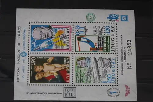 Uruguay Block 34 mit 1461-1464 postfrisch #VL352