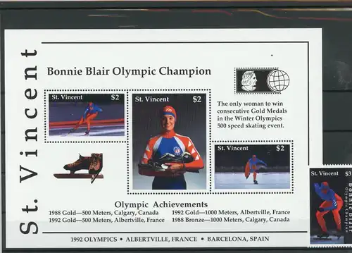 St. Vincent 2000, Block 210 postfrisch Olympia #ID465