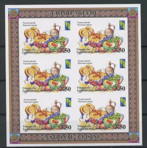Tadschikistan Kleinbogen 739 B postfrisch Kommunikation #JK227