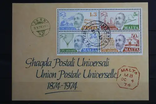 Malta Block 4 mit 497-500 gestempelt #VO214
