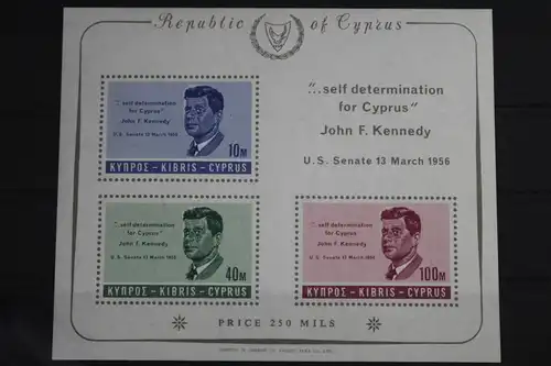 Zypern Block 3 mit 247-249 postfrisch #VN490