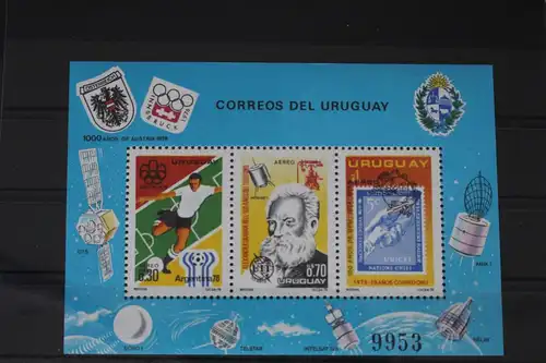 Uruguay Block 29 mit 1406-1408 postfrisch #VL354