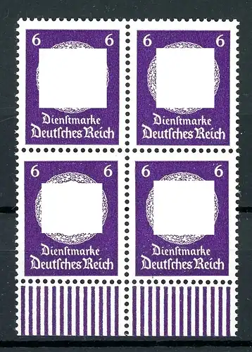 Deutsches Reich 4er Block D 169 b postfrisch geprüft #JJ923