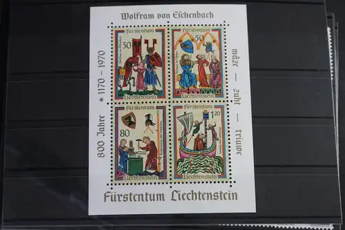 Liechtenstein Block 8 mit 527-530 postfrisch #VO485