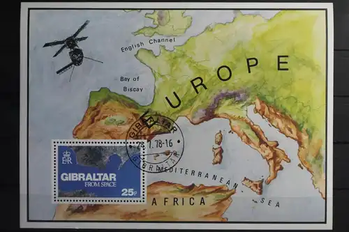 Gibraltar Block 5 mit 372 gestempelt #VO100