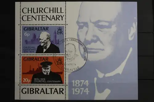 Gibraltar Block 1 mit 319-320 gestempelt #VO143