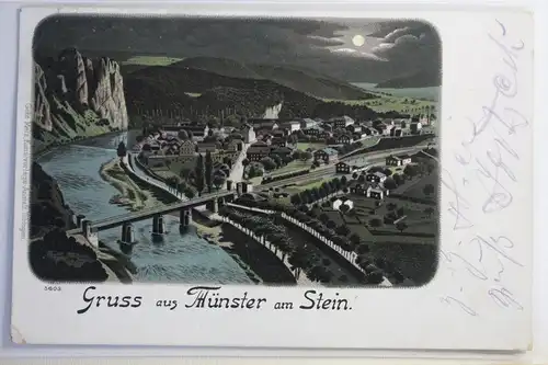 AK Bad Münster am Stein Künstlerkarte 1900 #PJ249