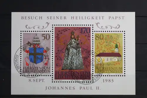 Liechtenstein Block 12 mit 878-880 gestempelt #VO203