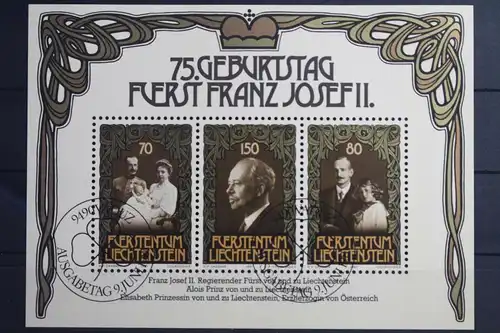 Liechtenstein Block 11 mit 770-772 gestempelt #VO196