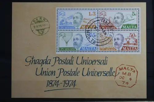 Malta Block 4 mit 497-500 gestempelt #VO212