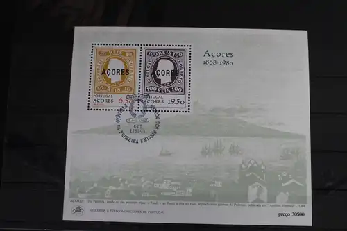 Portugal Azoren Block 1 mit 334-335 gestempelt #VO263