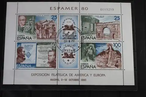 Spanien Block 21 mit 2471-2474 gestempelt #VO403