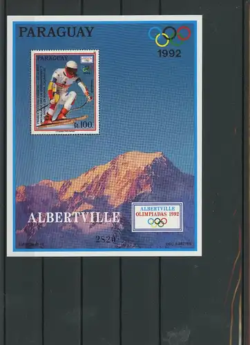 Paraguay Block 4476 postfrisch Olympia #ID463