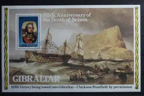 Gibraltar Block 7 mit 411 gestempelt #VO106