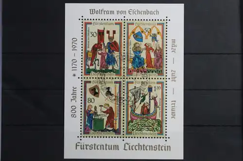 Liechtenstein Block 8 mit 527-530 gestempelt #VO183