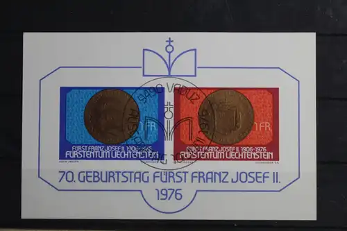 Liechtenstein Block 10 mit 649-650 gestempelt #VO192