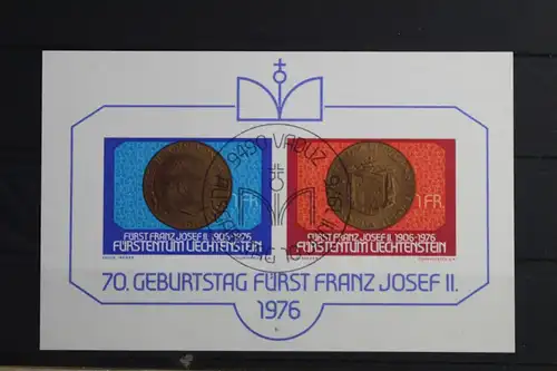 Liechtenstein Block 10 mit 649-650 gestempelt #VO191