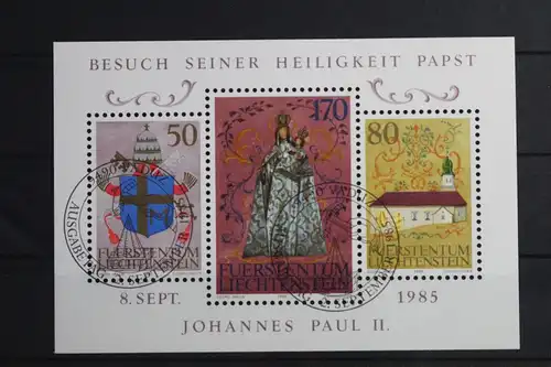 Liechtenstein Block 12 mit 878-880 gestempelt #VO201