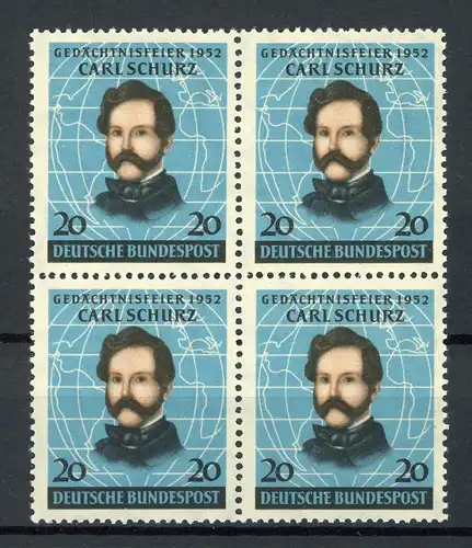 Bund 4er Block 155 postfrisch #JK238