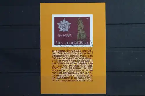 Jugoslawien Block 19 mit 1895 gestempelt #VO226