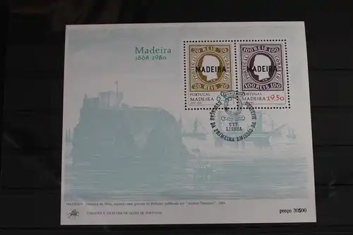 Portugal Madeira Block 1 mit 62-63 gestempelt #VO258