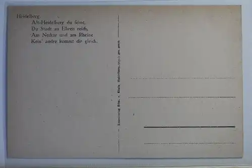 AK Heidelberg Künstlerkarte #PJ220