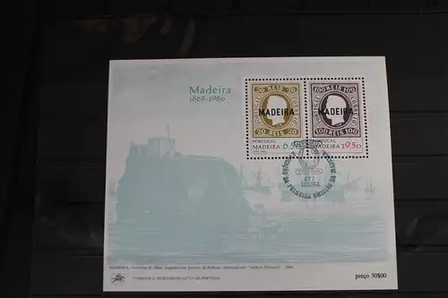 Portugal Madeira Block 1 mit 62-63 gestempelt #VO257