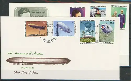 Malediven 721-28 Zeppelin Ersttagesbrief/FDC #JK248