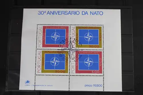 Portugal Block 26 mit 1439 gestempelt Nato #VO321