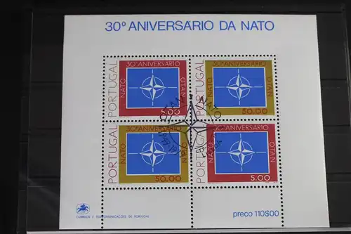 Portugal Block 26 mit 1439 gestempelt Nato #VO320
