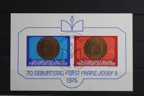 Liechtenstein Block 10 mit 649-650 gestempelt #VO190