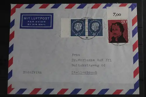 Berlin 185 gestempelt als waagerechtes Paar auf Brief Befund Schlegel BPP #VL880