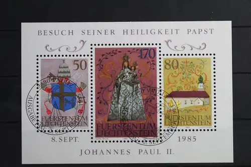 Liechtenstein Block 12 mit 878-880 gestempelt #VO199