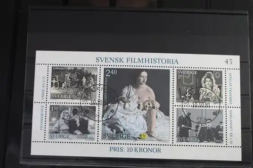 Schweden Block 9 mit 1168-1172 gestempelt #VO371