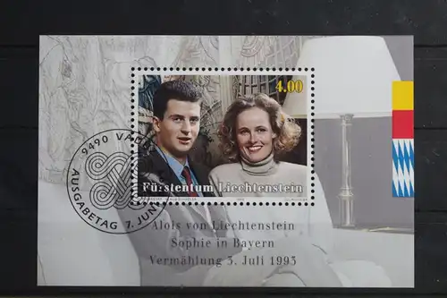 Liechtenstein Block 15 mit 1065 gestempelt #VO209