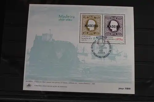 Portugal Madeira Block 1 mit 62-63 gestempelt #VO256