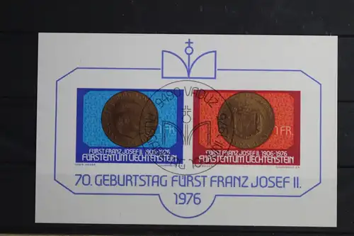 Liechtenstein Block 10 mit 649-650 gestempelt #VO193