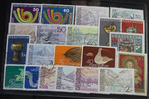 Liechtenstein Jahrgang 1973 mit 579-599 gestempelt #VO464