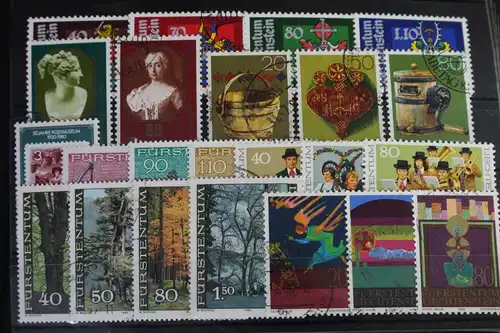 Liechtenstein Jahrgang 1980 mit 741-763 gestempelt #VO470