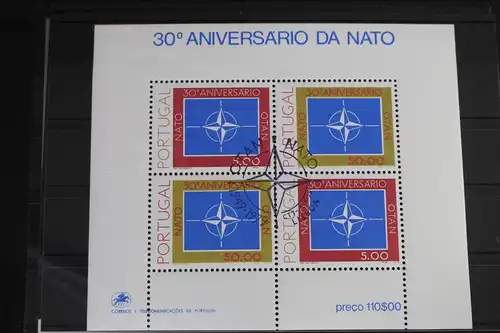 Portugal Block 26 mit 1439 gestempelt Nato #VO319