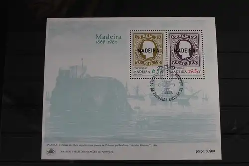 Portugal Madeira Block 1 mit 62-63 gestempelt #VO259